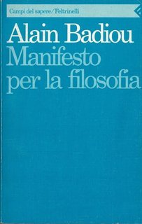 Alain Badiou - Manifesto per la filosofia (2008)